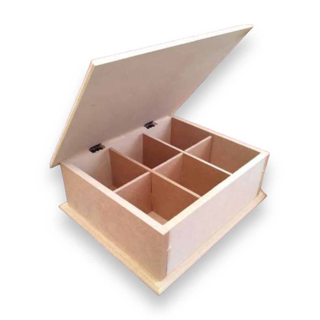 Caja de Té (seis divisiones) 20x25
