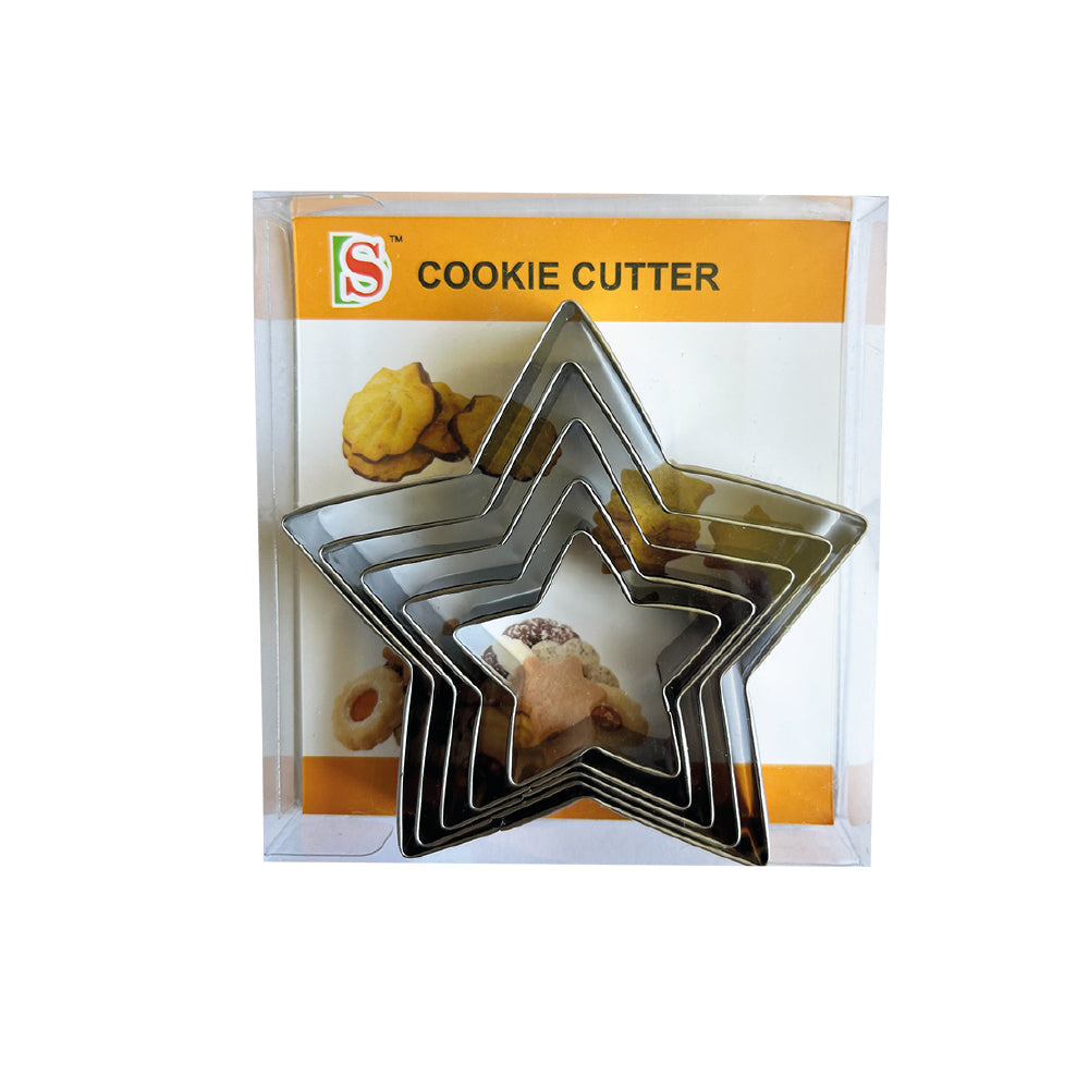 Cortador estrellas 5u.