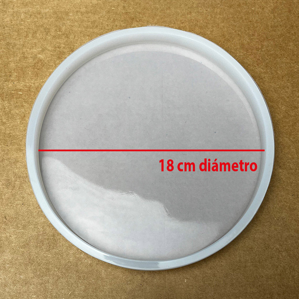 Molde de resina - Placa redonda grande 18cm