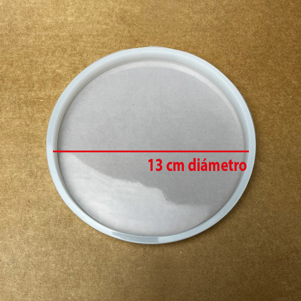Molde de resina - Placa redonda mediana 13cm