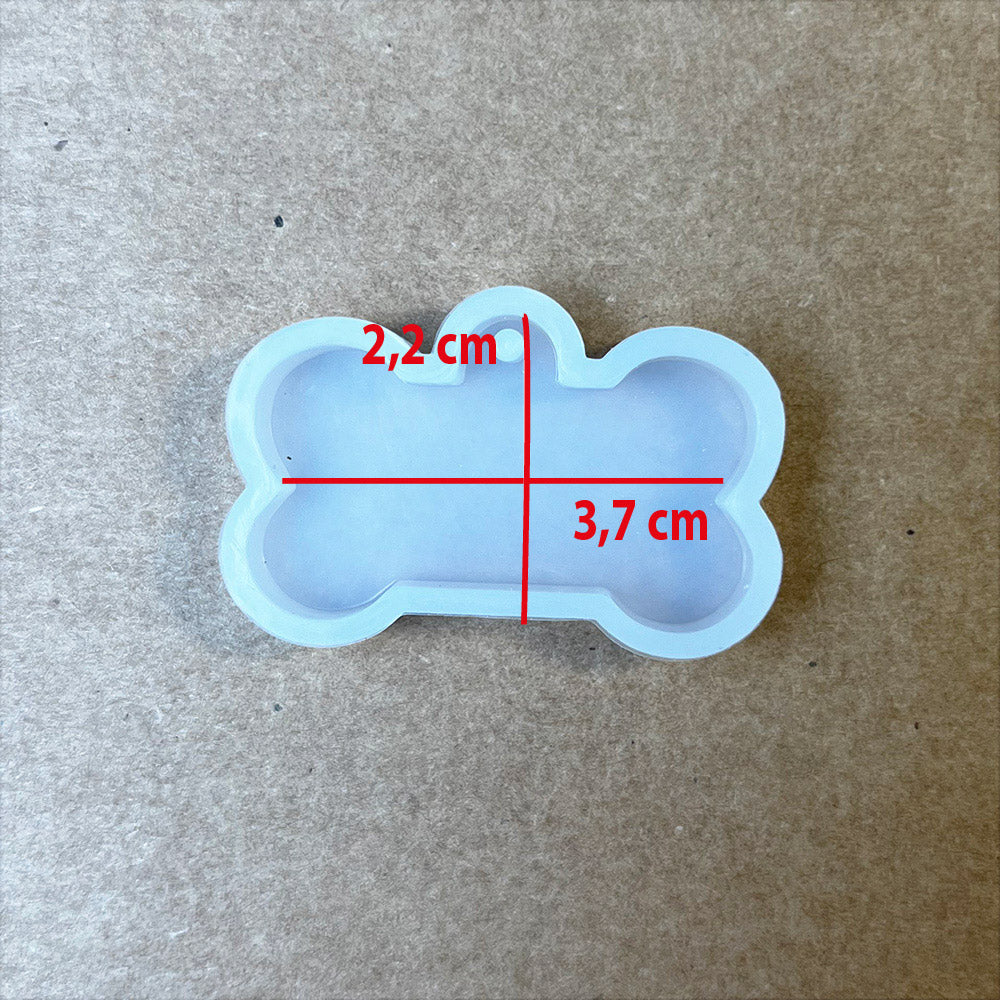 Molde para resina - Colgante hueso