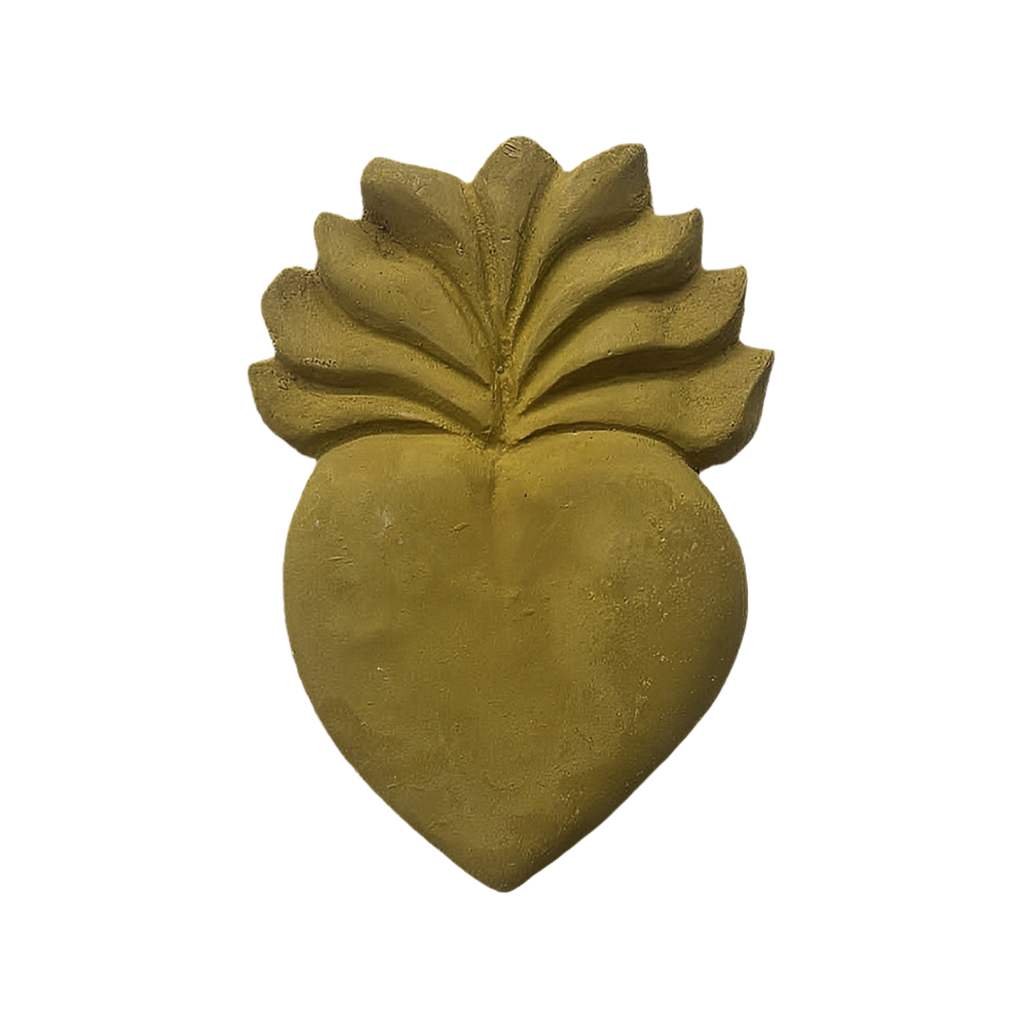 Corazón abanico arriba