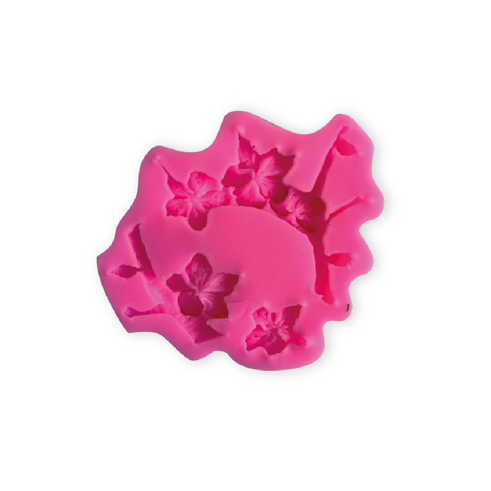 Molde para porcelana y masas - Flor en ramas