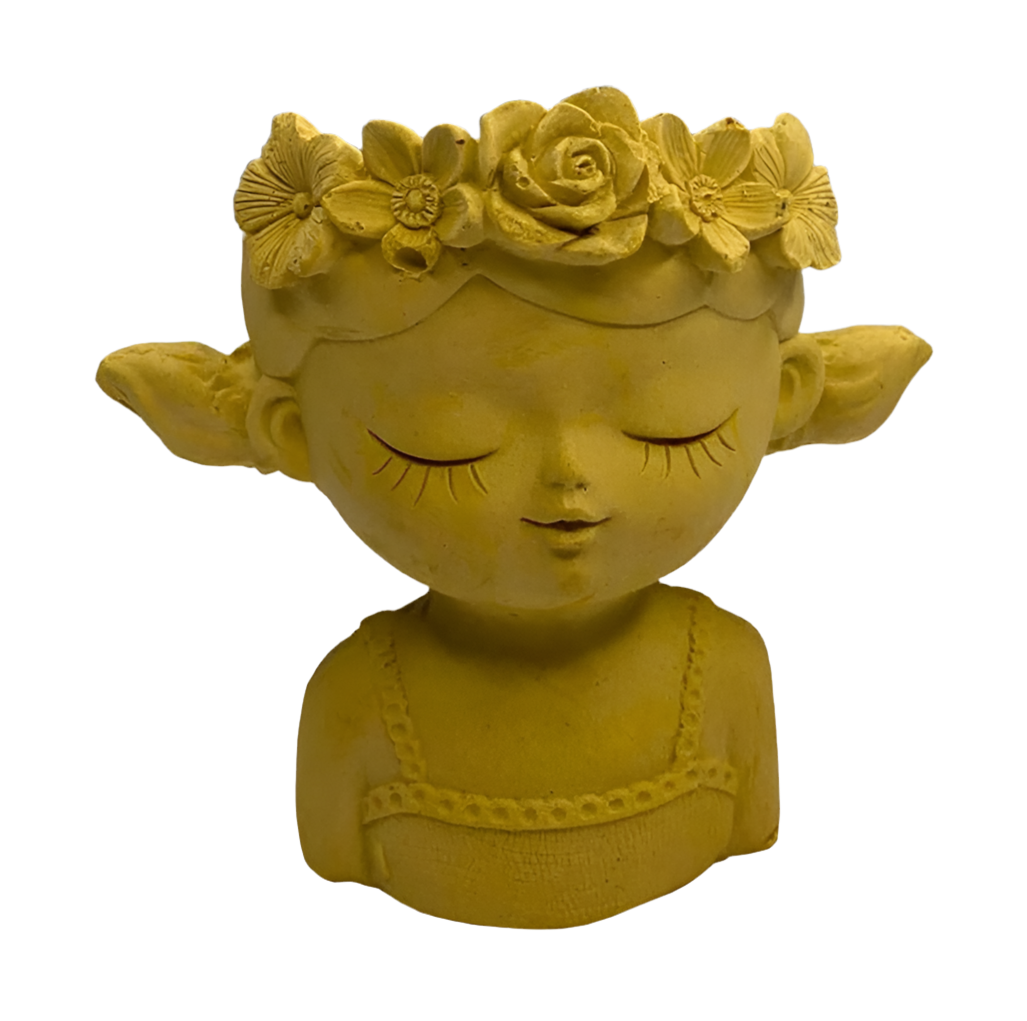 Maceta niña cachitos