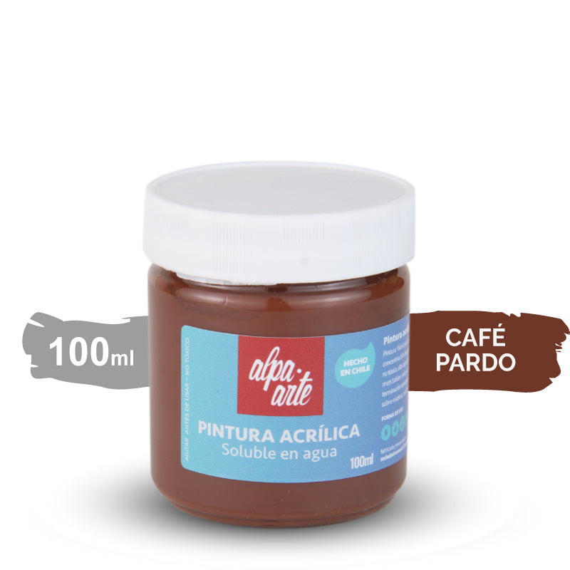 Pintura Acrílica 100 ml - CAFÉ PARDO