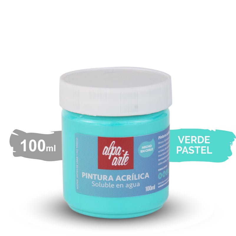 Pintura Acrílica 100 ml - VERDE PASTEL