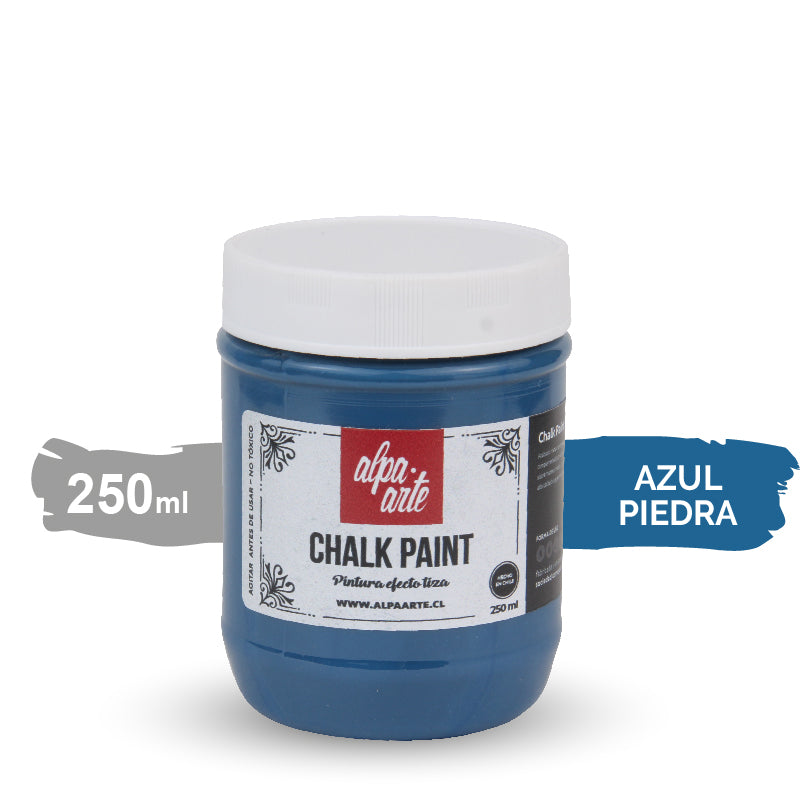 Pintura Tiza 250 ml (Chalk Paint) - AZUL PIEDRA