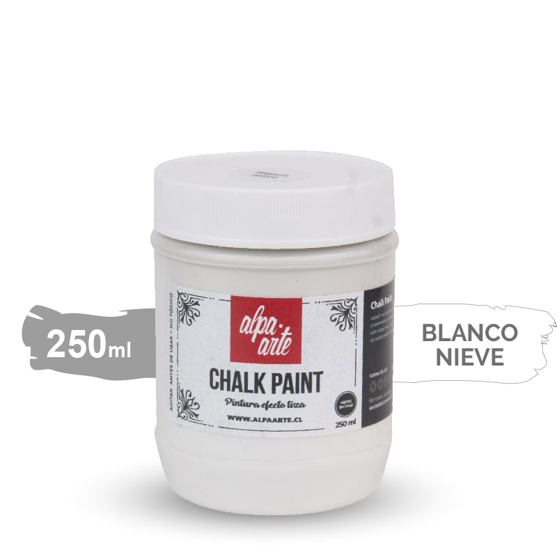 Pintura Tiza 250 ml (Chalk Paint) - BLANCO NIEVE