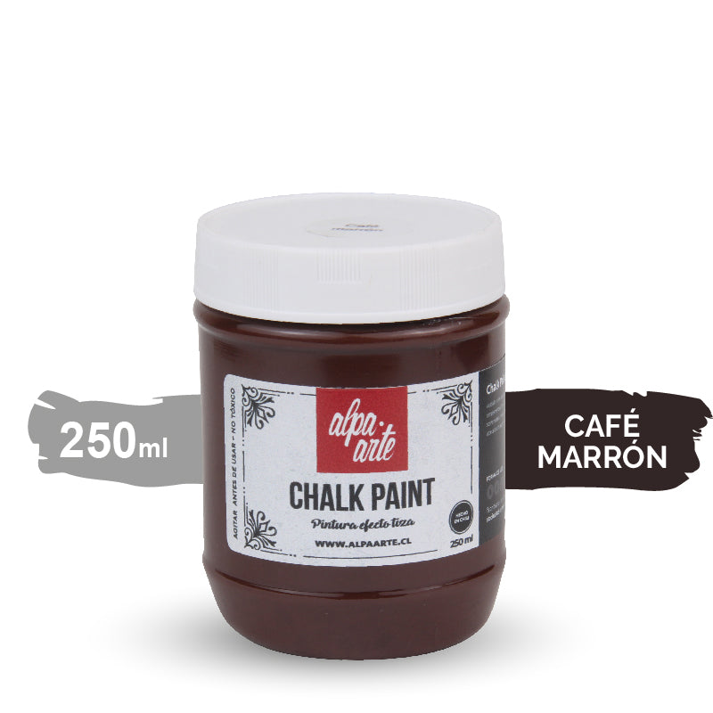 Pintura Tiza 250 ml (Chalk Paint) - CAFÉ MARRÓN