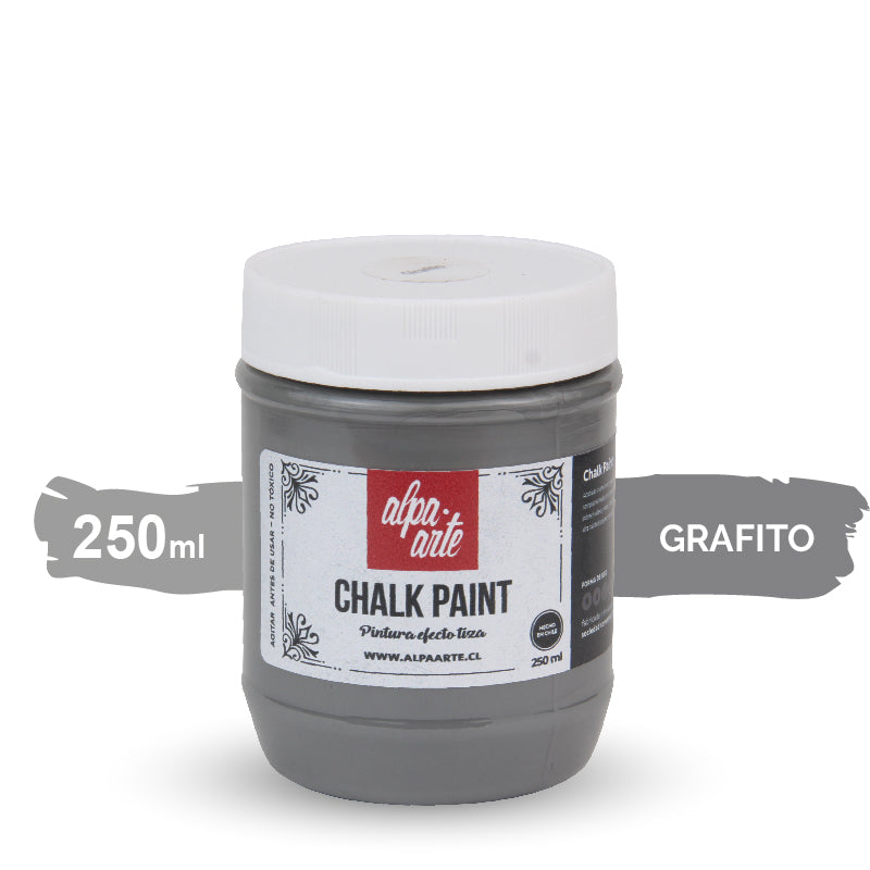 Pintura Tiza 250 ml (Chalk Paint) - GRAFITO