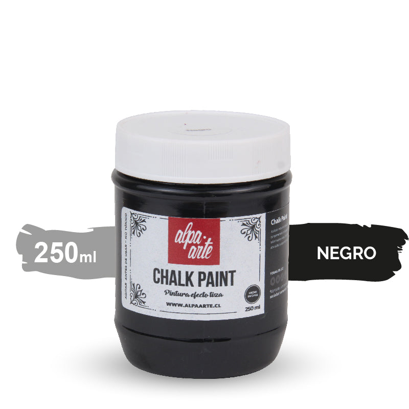 Pintura Tiza 250 ml (Chalk Paint) - NEGRO