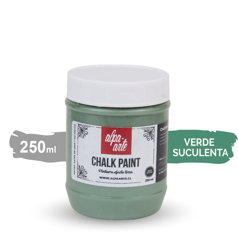 Pintura Tiza 250 ml (Chalk Paint) - VERDE SUCULENTA
