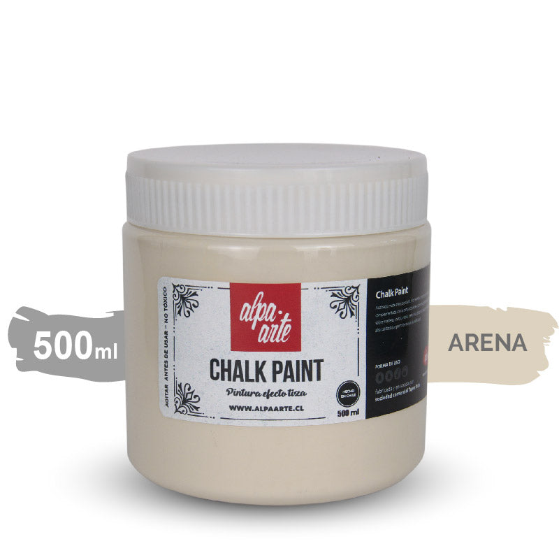 Pintura Tiza 500 ml (Chalk Paint) - ARENA