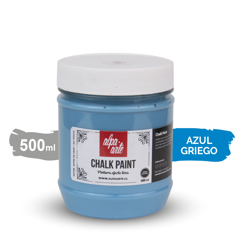 Pintura Tiza 500 ml (Chalk Paint) - AZUL GRIEGO