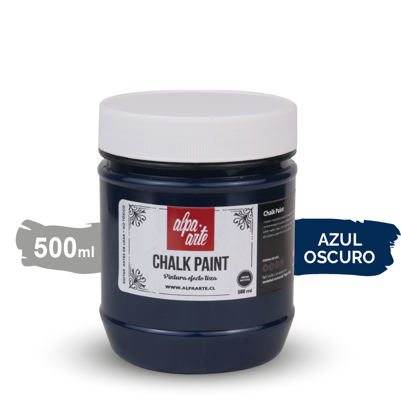 Pintura Tiza 500 ml (Chalk Paint) - AZUL OSCURO