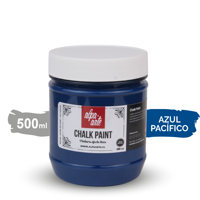 Pintura Tiza 500 ml (Chalk Paint) - AZUL PACIFICO