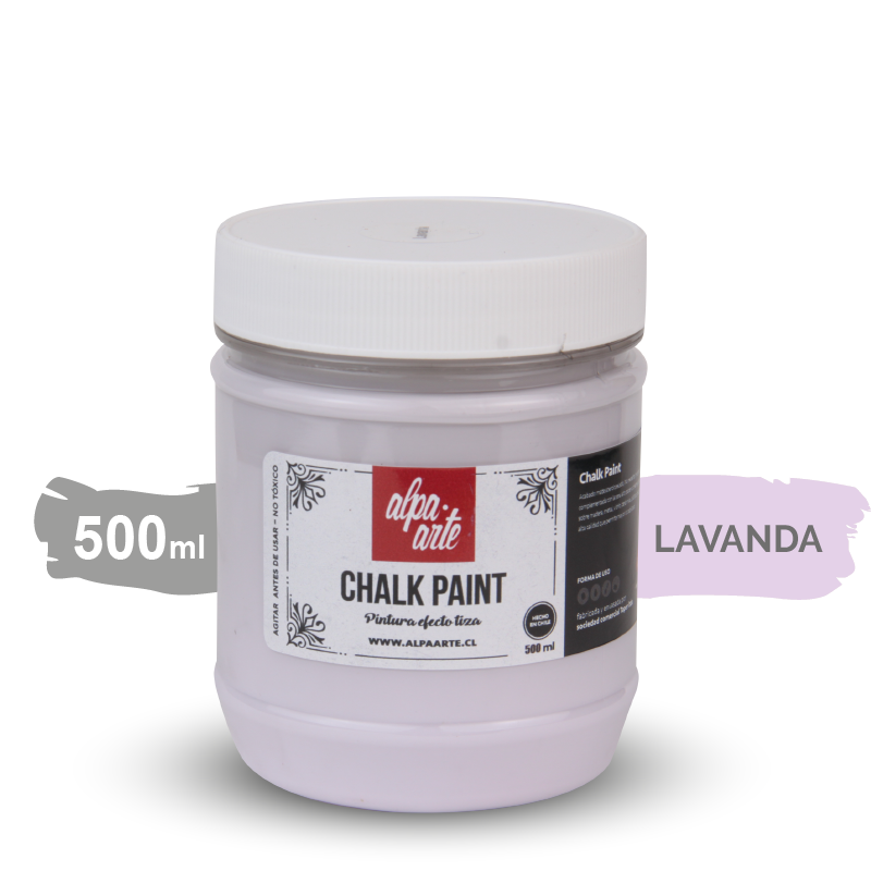 Pintura Tiza 500 ml (Chalk Paint) - LAVANDA