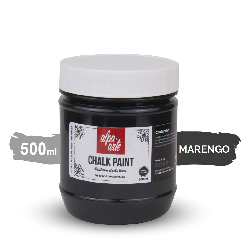 Pintura Tiza 500 ml (Chalk Paint) - MARENGO
