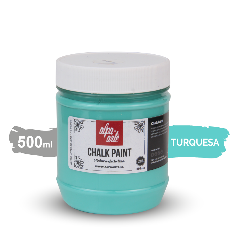 Pintura Tiza 500 ml (Chalk Paint) - TURQUESA