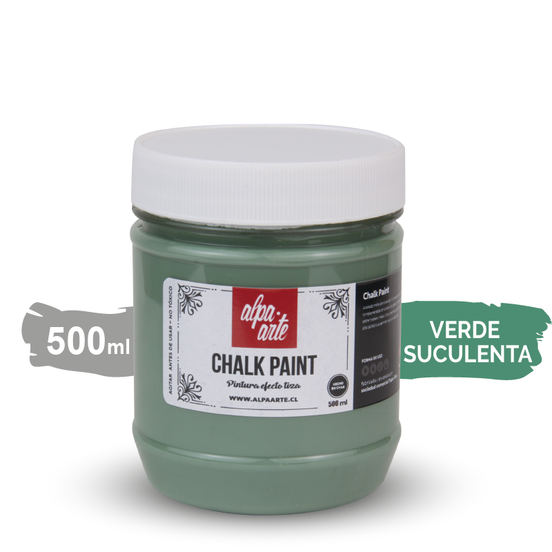 Pintura Tiza 500 ml (Chalk Paint) - VERDE SUCULENTA