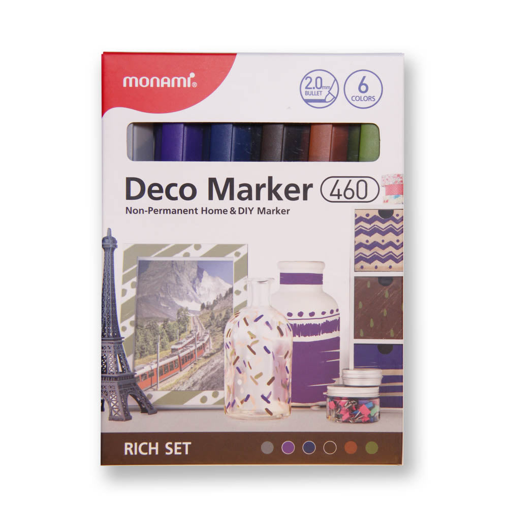 Set marcadores Acrilicos COLORES OSCUROS - 6 unidades