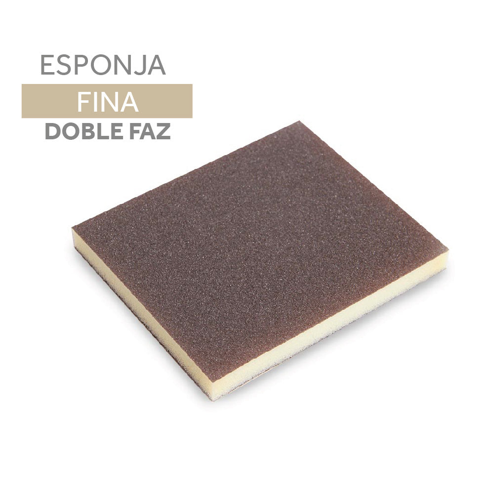 Lija Esponja Doble Faz Fina Amarilla - COD. 750233