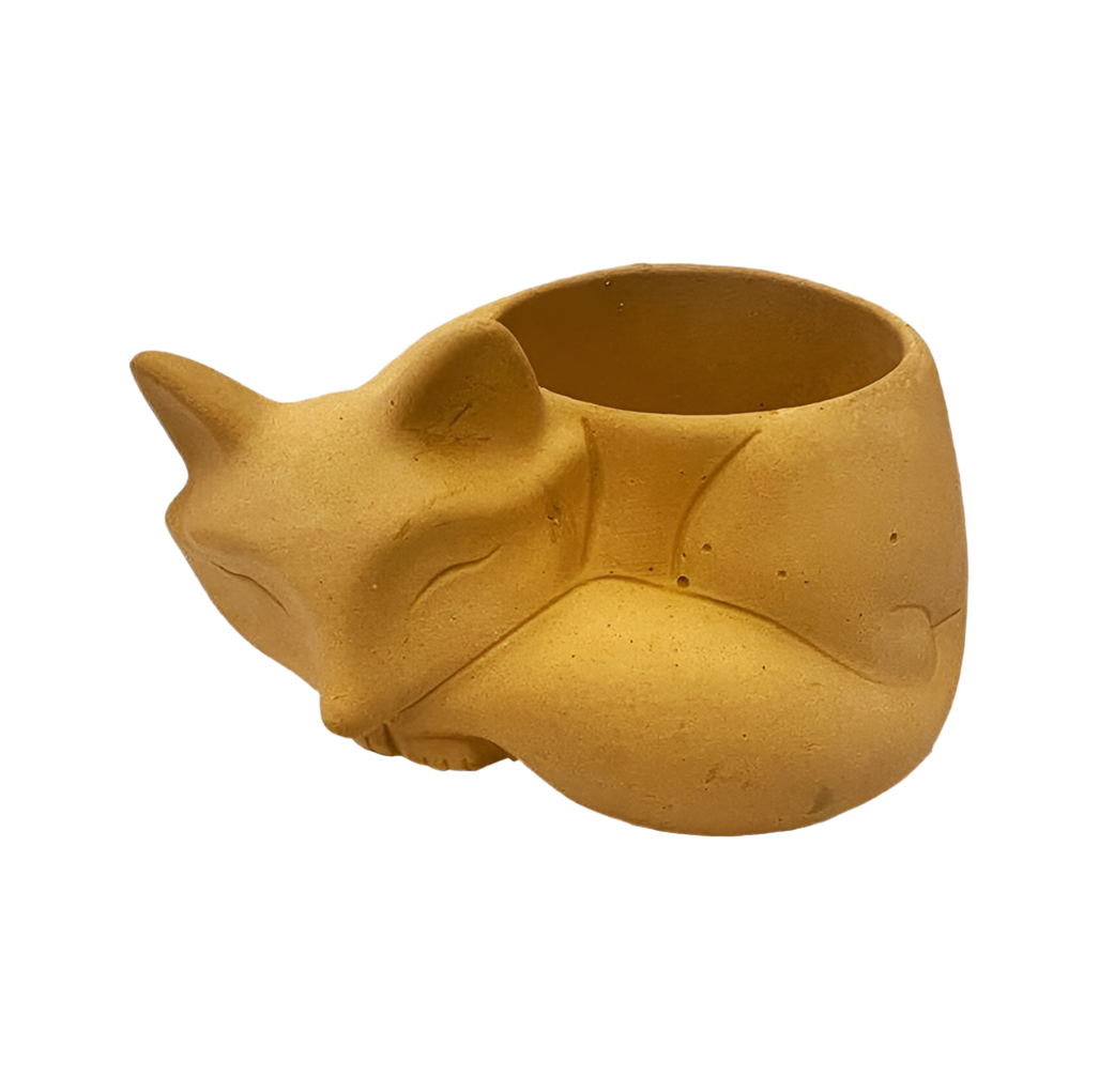 Zorrito echado maceta