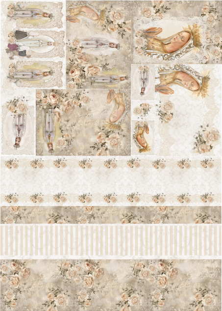 Lamina de Seda 50x70 - FATIMA3