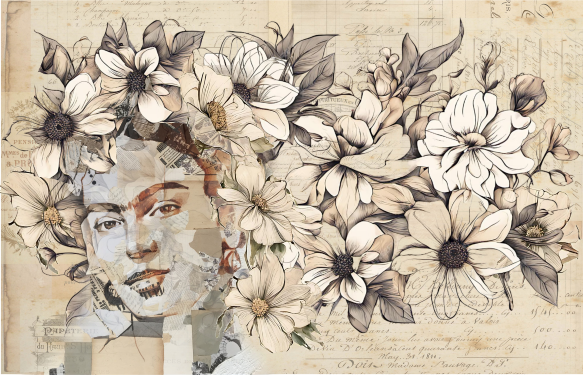 Lamina de Seda 50x70 - FRIDA1