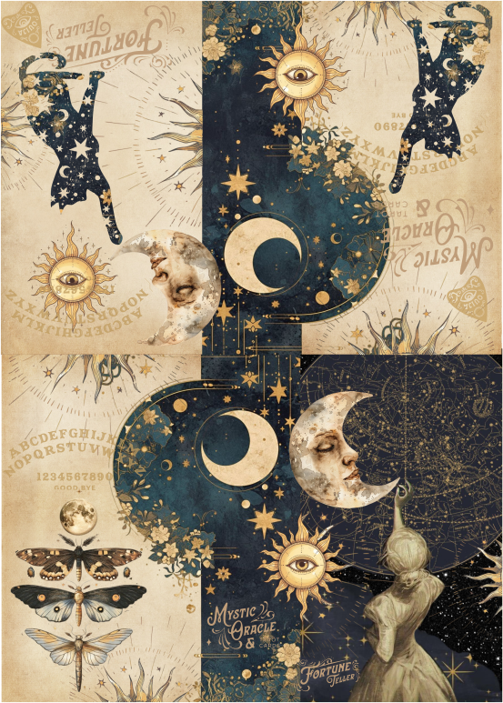 Lamina de Seda 50x70 - ORACLE MISTIC 6C