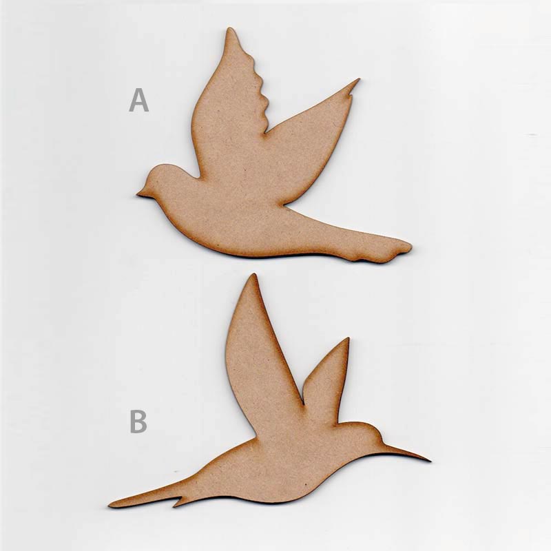 Mix 2 Pájaros Alas Abiertas
