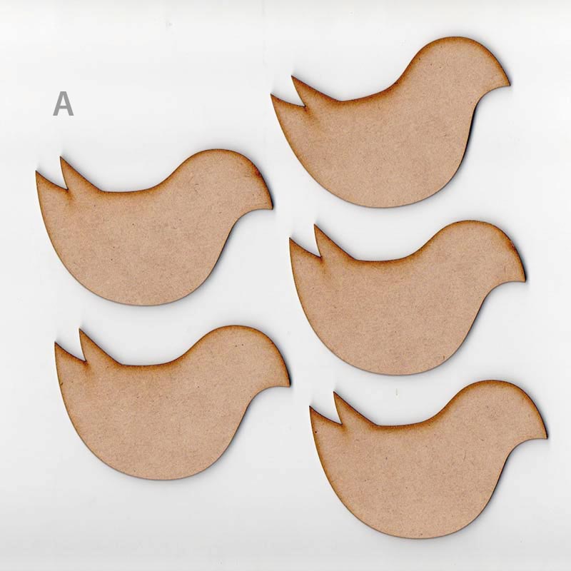 Mix 5 Pájaros Alas Cerradas