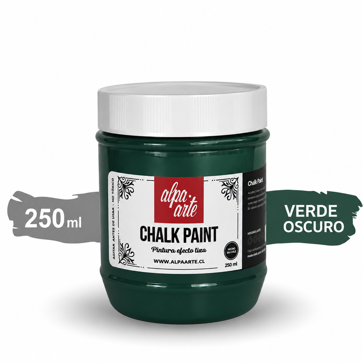 Pintura Tiza 250 ml (Chalk Paint) - VERDE OSCURO