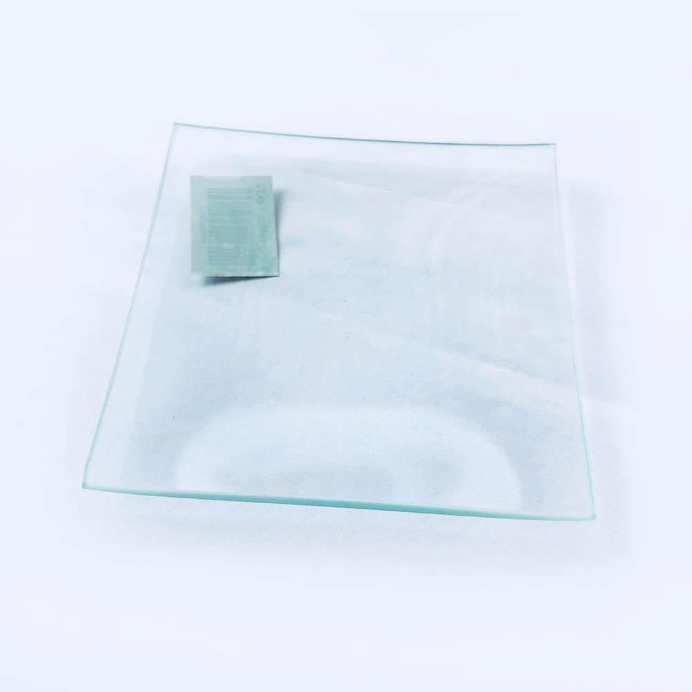Plato de vidrio cuadrado 15x15 cm