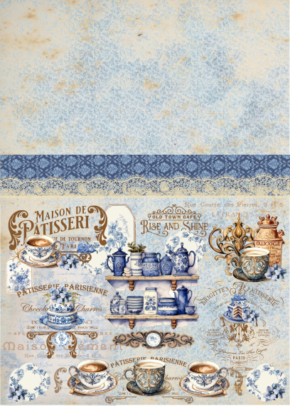 Lamina de Seda 50x70 - TEATIME4B