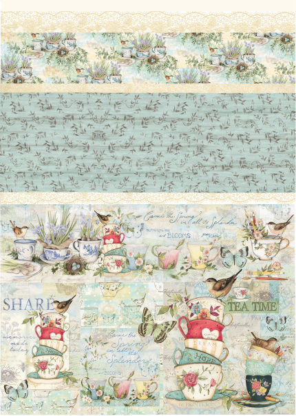 Lamina de Seda 50x70 - TEATIME5A