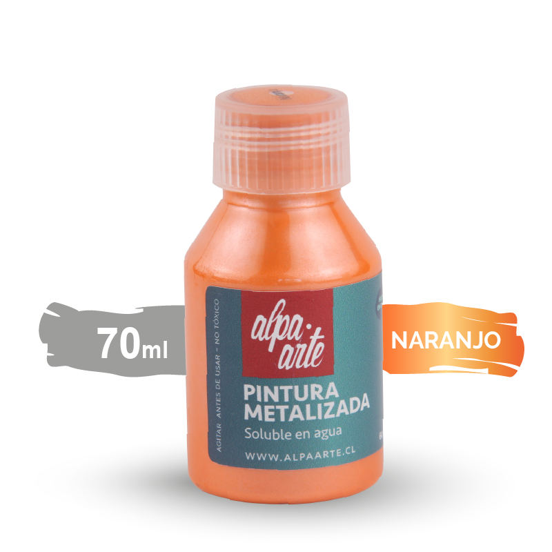 Pintura Metalizada 70 ml - NARANJO