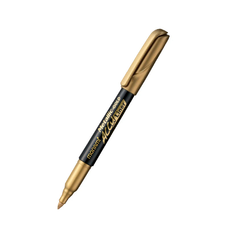 Marcador DORADO Accu Liner Metalizado
