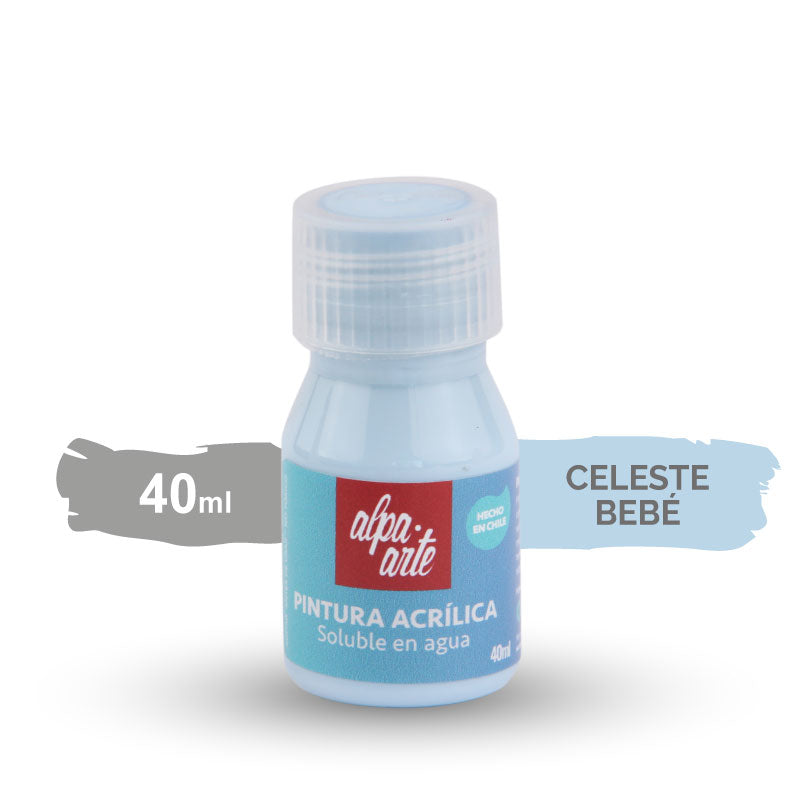 Pintura Acrílica 40 ml - CELESTE CLARO