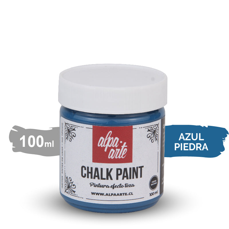 Pintura Tiza 100 ml (Chalk Paint) - AZUL PIEDRA