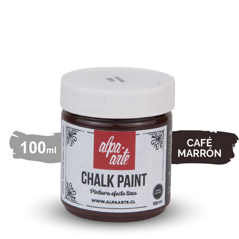 Pintura Tiza 100 ml (Chalk Paint) - CAFÉ MARRÓN