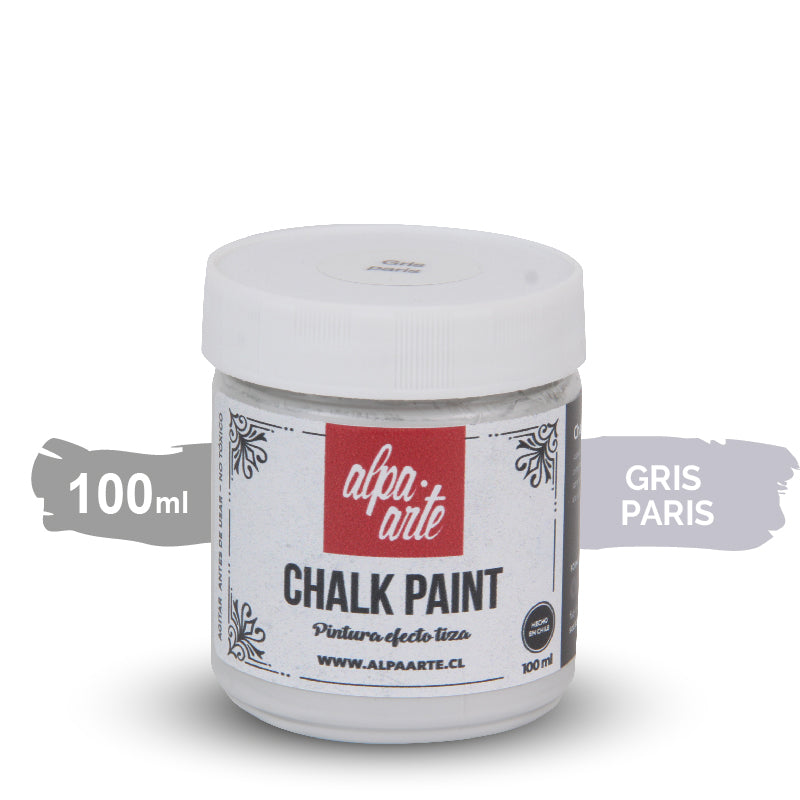 Pintura Tiza 100 ml (Chalk Paint) - GRIS PARIS