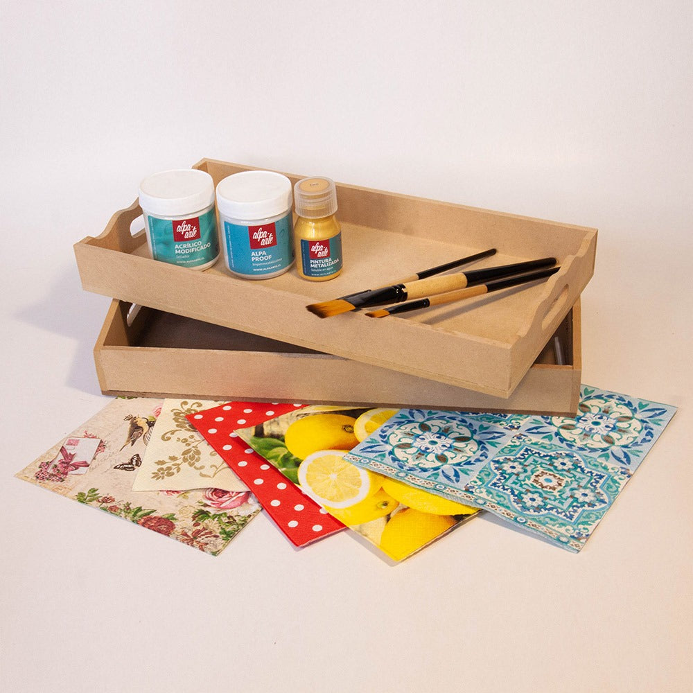 Set de Bandejas Decoupage