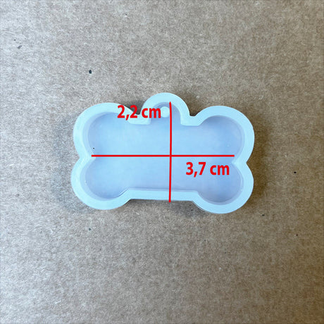 Molde para resina - Colgante hueso