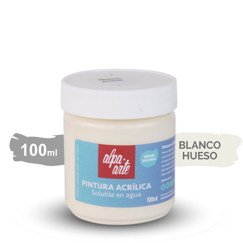 Pintura Acrílica 100 ml - BLANCO HUESO