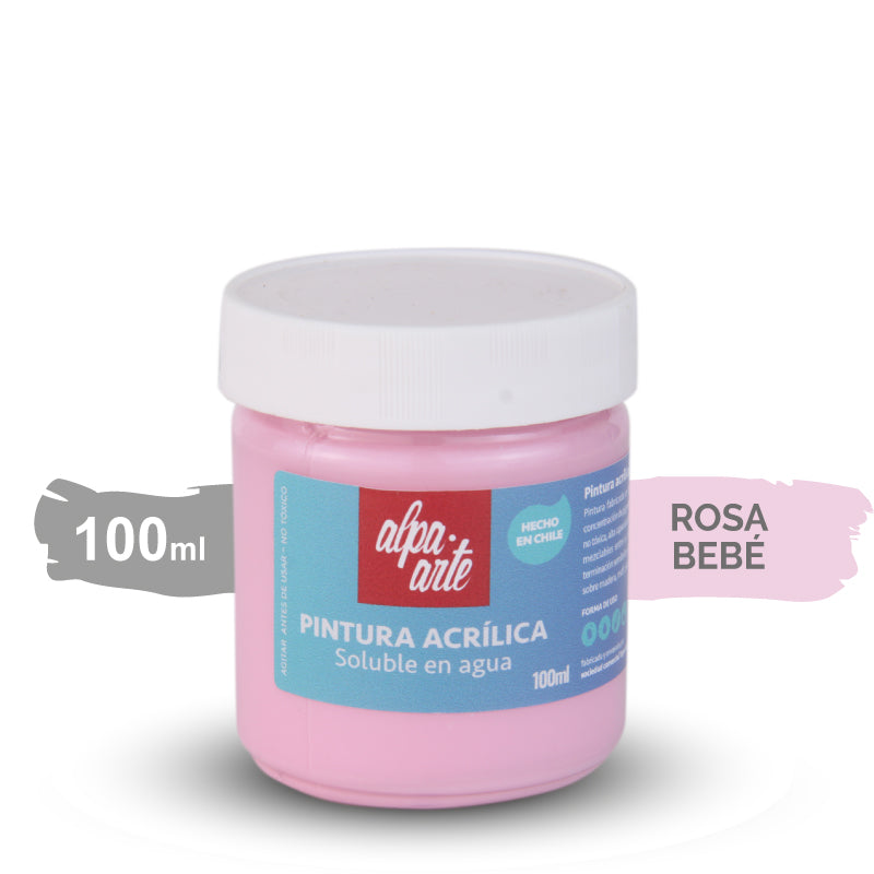 Pintura Acrílica 100 ml - ROSA BEBE