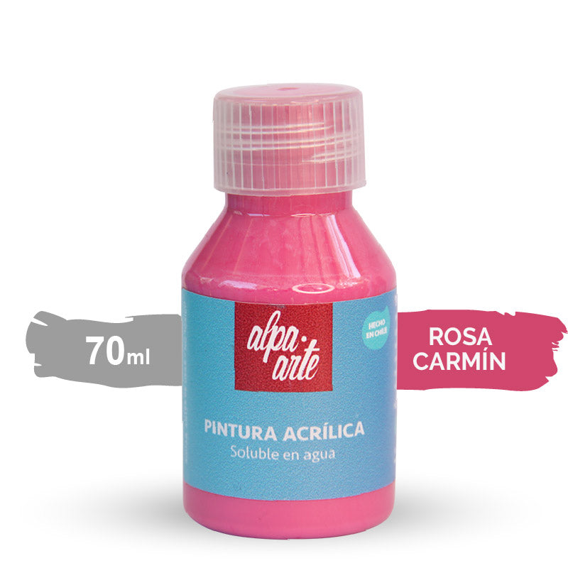 Pintura Acrílica 70 ml - ROSA CARMIN