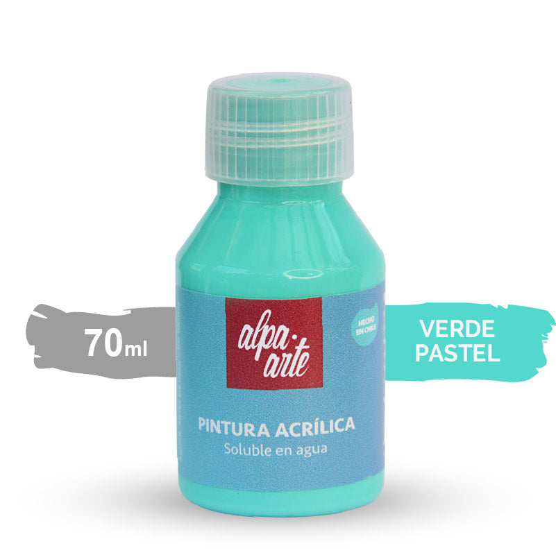 Pintura Acrílica 70 ml - VERDE PASTELS