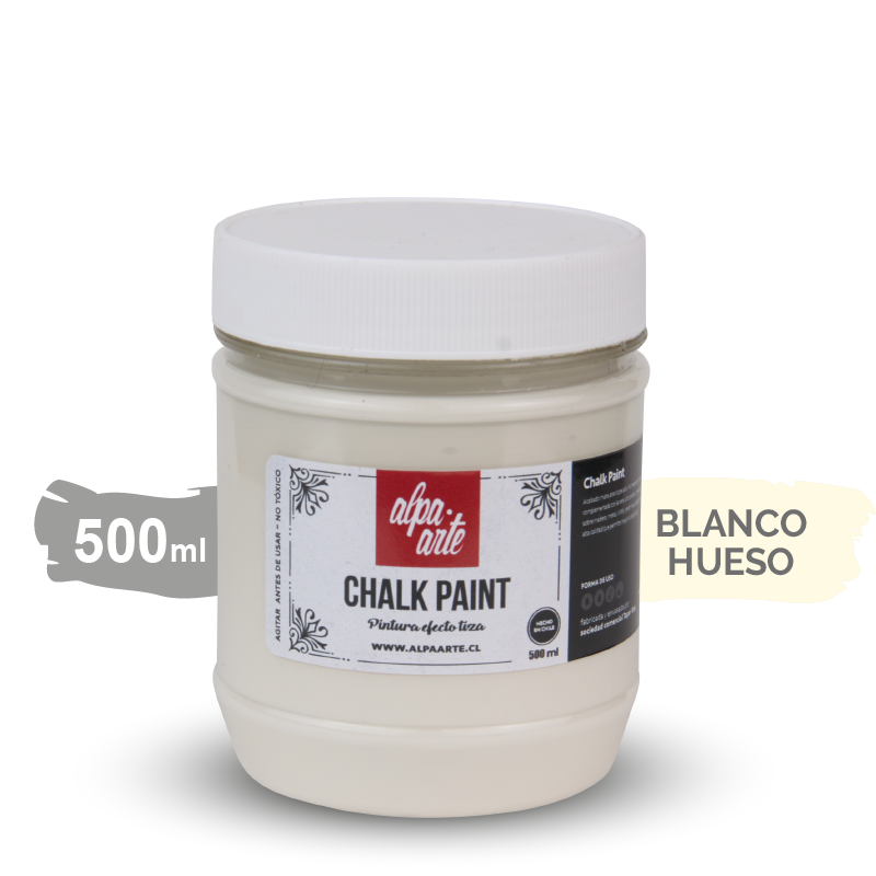 Pintura Tiza 500 ml (Chalk Paint) - BLANCO HUESO