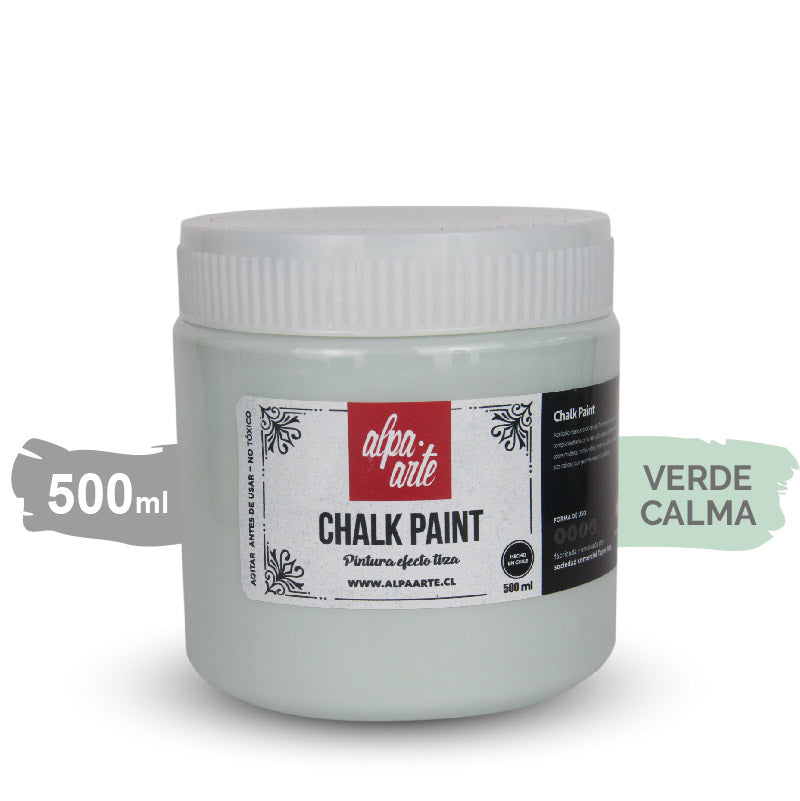 Pintura Tiza 500 ml (Chalk Paint) - VERDE CALMA